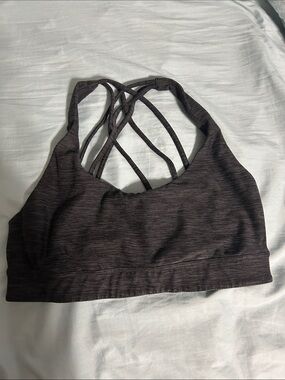 Women’s Strappy Sports Bra - Charcoal